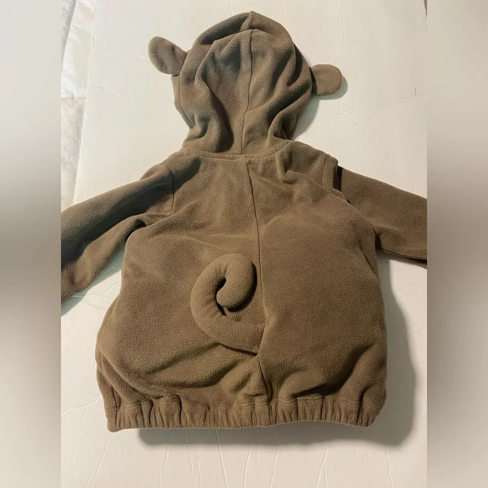 Carter's Baby Halloween Costume hooded cozy fleece monkey brown unisex 12mo - Picture 2 of 6